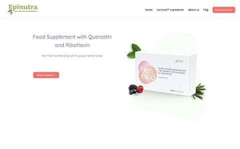 WordPress herontwerp service – corporate website redesign voor Epinutra