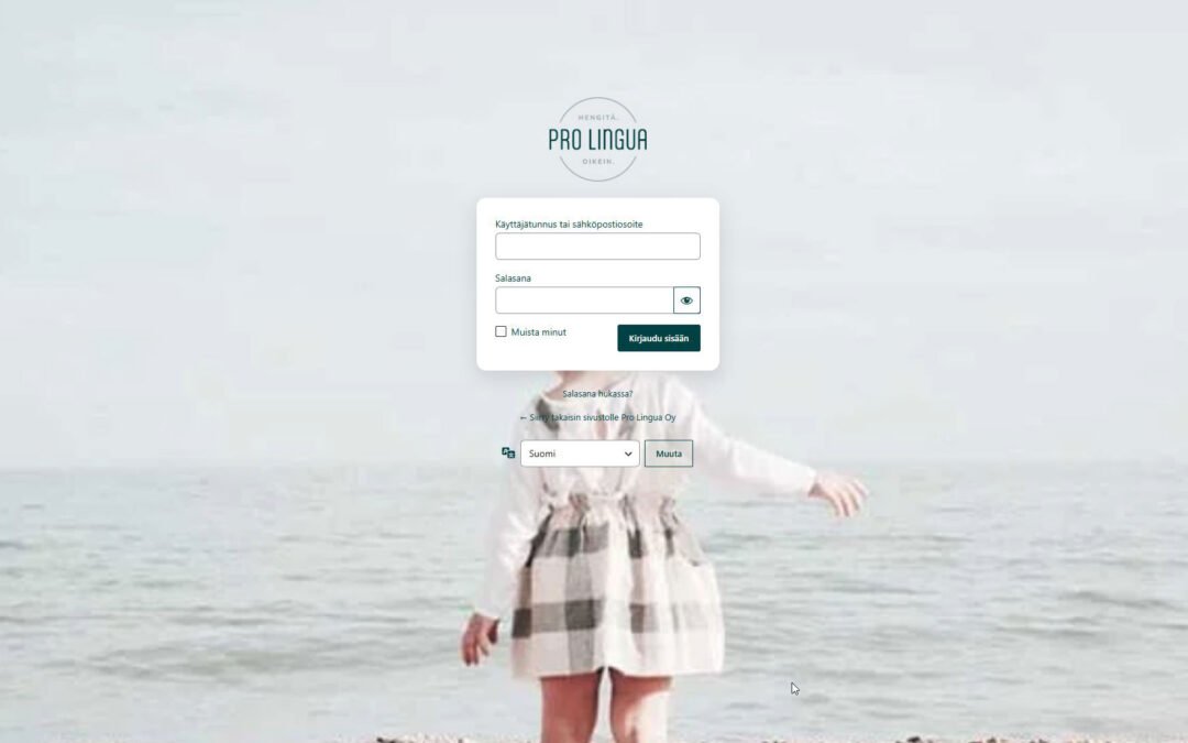 Je WordPress-site kent je merkkleuren al. Je inlogpagina zou dat ook moeten doen.