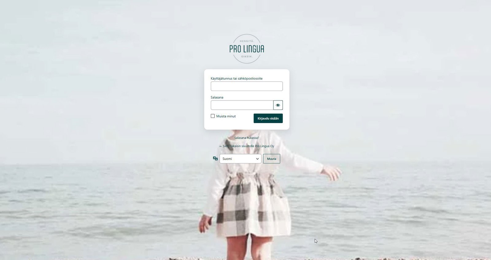 Je WordPress-site kent je merkkleuren al. Je inlogpagina zou dat ook moeten doen.